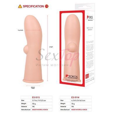 Насадка на член Kokos Extreme Sleeve ES.01 розмір M - фото товару 4