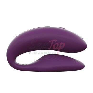 Смарт-вибратор для пар We-Vibe Chorus Purple, сенсорное управление вибрациями сжатием пульта &mdash;  фото товара 3