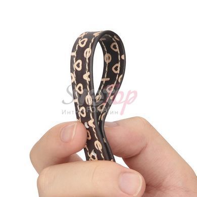 Чокер на шею с кулоном коричневого цвета Lovetoy Rebellion Reign TwinBand Collar &mdash;  фото товара 7