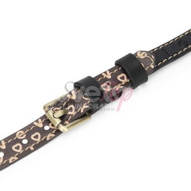 Чокер на шею с кулоном коричневого цвета Lovetoy Rebellion Reign TwinBand Collar &mdash;  фото товара 6