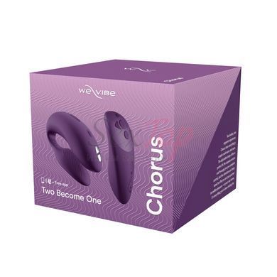 Смарт-вибратор для пар We-Vibe Chorus Purple, сенсорное управление вибрациями сжатием пульта &mdash;  фото товара 11