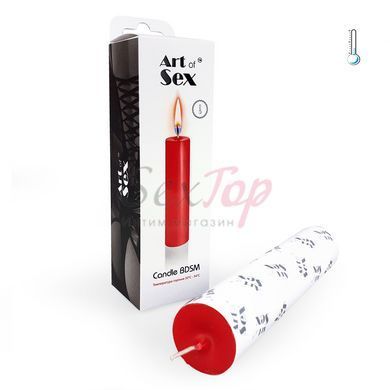 Красная свеча восковая Art of Sex size M 15 см низкотемпературная &mdash;  фото товара 2