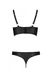Комплект из эко-кожи с люверсами и ремешками Malwia Bikini black L/XL — Passion, бра и трусики SO5762 фото 9