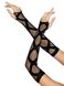 Длинные митенки Leg Avenue Faux wrap net arm warmers One size Black, крупная сетка SO8574 фото 3