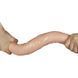 Двусторонний реалистичный фаллоимитатор телесного цвета Lovetoy King Size &mdash; фото 4 из 8