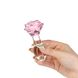 Стеклянная анальная пробка Pillow Talk Rosy Luxurious Glass Anal Plug, ⌀3,3 см, вибропуля в подарок SO6834 фото 6