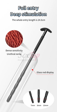 Уретральний стимулятор Horse Eye Stick з порожнистим катетером та функцією впорскування - фото товару 4