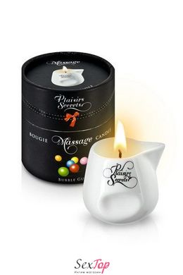 Массажная свеча Plaisirs Secrets Bubble Gum (80 мл) подарочная упаковка, керамический сосуд SO1847 фото