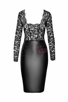 Сукня Noir Handmade F295 Euphoria lace and wetlook midi dress - XL - фото товару 4