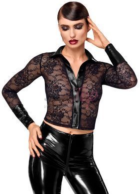 Блуза Noir Handmade F377 Noirelle Lace Button-up Shirt M &mdash;  фото товара 3