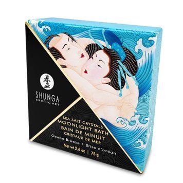 Соль для ванны Shunga Moonlight Bath &ndash; Ocean Breeze (75 гр), соль Мертвого моря, аромамасла,  - 1