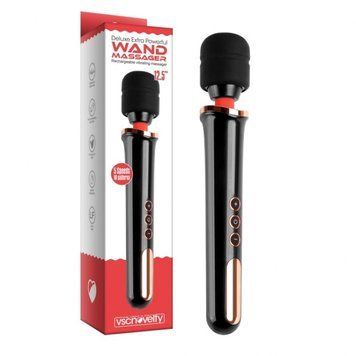 Массажер в виде микрофона черного цвета Vscnovelty Massager Wand, Черный - 1