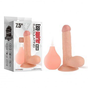 Фаллоимитатор на присоске Easy-Squirter Ejaculating Realistic Dildo 7.5, Телесный - 1