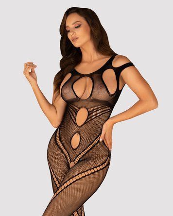 Бодістокінг Obsessive Bodystocking G322 S/M/L, фантасмагорично-силуетний крій - фото товару 1