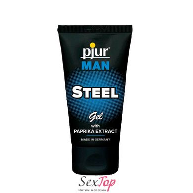 Гель для пениса стимулирующий pjur MAN Steel Gel 50 ml с экстрактом паприки и ментолом PJ12910 фото