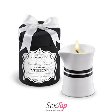 Масажна свічка Petits Joujoux - Athens - Musk and Patchouli (190 г) розкішна упаковка SO3142 фото