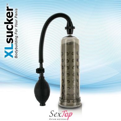 Вакуумна помпа XLsucker Penis Pump Black для члена довжиною до 18см, діаметр до 4 см E22145 фото