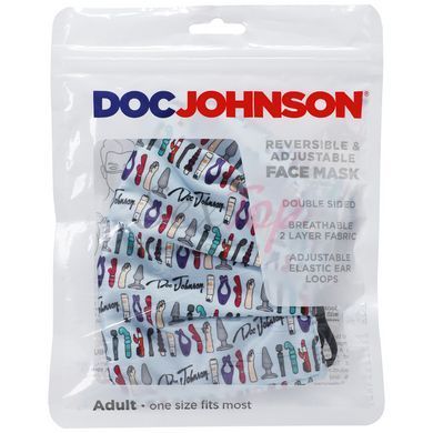 Гигиеническая маска Doc Johnson DJ Reversible and Adjustable face mask,  - 4