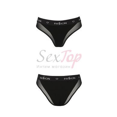 Трусики с прозрачной вставкой Passion PS002 PANTIES black, size L &mdash;  фото товара 5