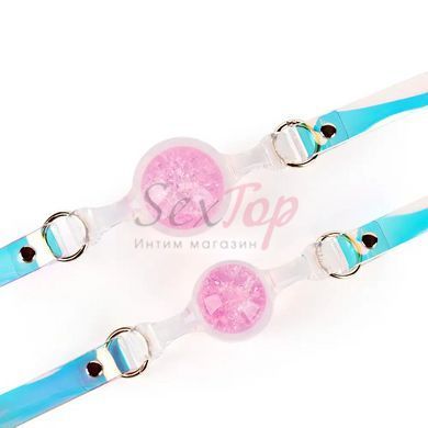 Кляп Liebe Seele Crystal Ball Gag - Pink (Small Ball) &mdash;  фото товара 3
