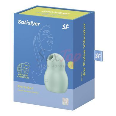 Вакуумний стимулятор з вібрацією Satisfyer Pro To Go 1 Mint - фото товару 7