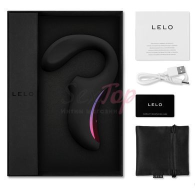Кліторально-вагінальний звуковий стимулятор LELO Enigma Black - фото товару 9