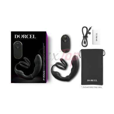 Масажер простати Dorcel P-Ring з ерекційним кільцем та пультом ДК - фото товару 5