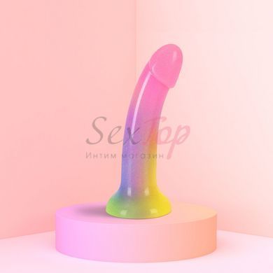 Дилдо з градієнтом та блискітками Love To Love Dildolls &mdash; Stargazer, ультрам&rsquo;який - фото товару 5