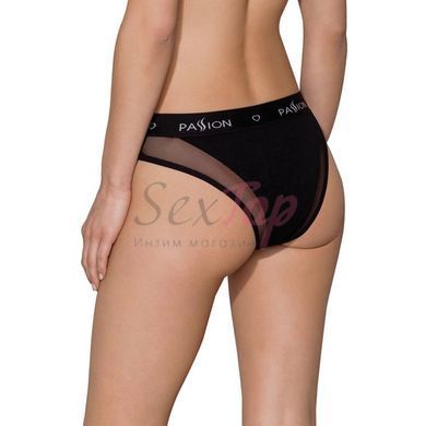 Трусики с прозрачной вставкой Passion PS002 PANTIES black, size L &mdash;  фото товара 2