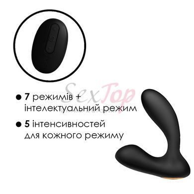 Масажер простати та вібратор точки G з пультом ДК Svakom Vick Black - фото товару 3