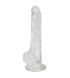 Прозрачный фаллоимитатор Alive Jelly Dildo Lusty, ТПЕ, присоска, диаметр 3,2см, длина 18см &mdash; фото 1 из 2