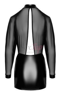 Платье Noir Handmade F348 Powerwetlook and tulle dress - L &mdash;  фото товара 6
