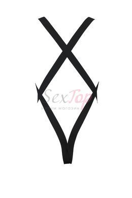 Чоловіче сітчасте боді Passion 040 LEON S/M Black, сітка, резинки - фото товару 4