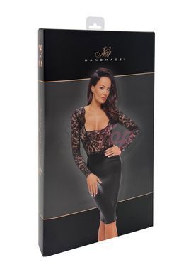 Платье Noir Handmade F295 Euphoria lace and wetlook midi dress - XXL &mdash;  фото товара 6