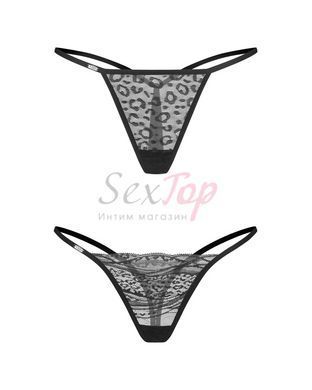 Набор трусиков Obsessive Clara 2-pack thong 2XL/3XL &mdash;  фото товара 5