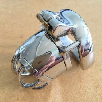 Пояс верности БДСМ мужской из нержавеющей стали серебристого цвета Bdsm4u &mdash;  фото товара 1