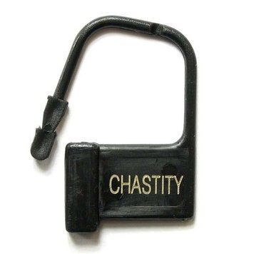 Замки пластиковые для мужских поясов верности черные с номерами Chastity 10 шт &mdash;  фото товара 1
