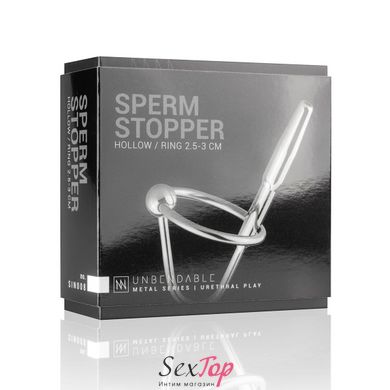 Уретральный стимулятор Sinner Gear Unbendable - Sperm Stopper Hollow Ring, 2 кольца (2,5 см и 3 см) SO4581 фото