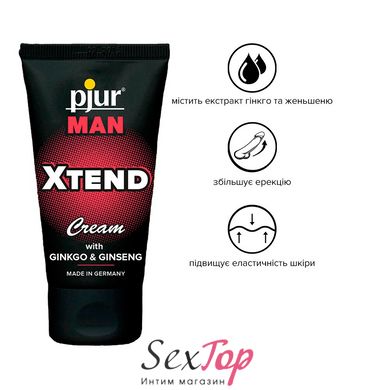 Крем для пеніса стимулювальний pjur MAN Xtend Cream 50 ml, з екстрактом гінкго та женьшеню PJ12900 фото