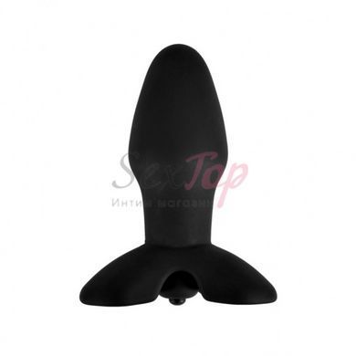 Анальна вібропробка чорного кольору Vscnovelty Perfect Vibrating Rocket Butt Plug - фото товару 2