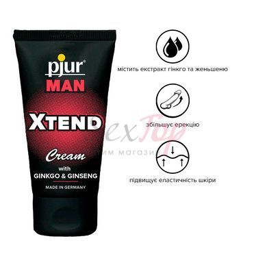 Крем для пениса стимулирующий pjur MAN Xtend Cream 50 ml, с экстрактом гинкго и женьшеня &mdash;  фото товара 2