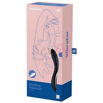 Вібратор із перлинною стимуляцією точки G Satisfyer Rrrolling Explosion Black - фото товару 7