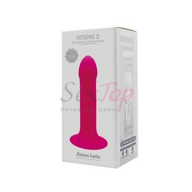 Дилдо з присоскою Adrien Lastic Hitsens 2 Pink, відмінно для страпона, макс. діам. 4см, довж. 16,7см - фото товару 6