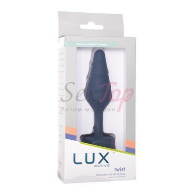Анальная пробка Lux Active Twist Plug Small Blue &mdash;  фото товара 7