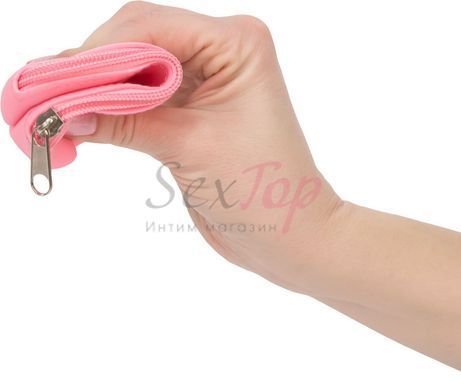 Сумка для зберігання секс-іграшок PowerBullet - Silicone Storage Zippered Bag Pink - фото товару 3