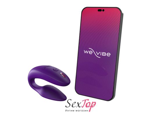 Смарт-вібратор для пар We-Vibe Sync 2 Purple, 10 віброрежимів, пульт ДК SO8762 фото