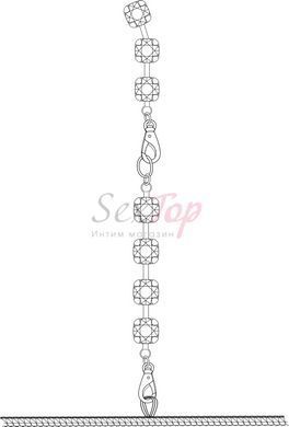 Сукня Noir Handmade F307 Mirage wetlook mini dress with jewelry rhinestone chain - M - фото товару 6