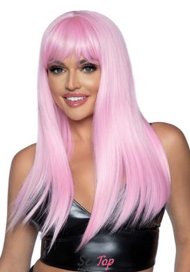 Довга рожева перука Leg Avenue Long straight bang wig, гладенька, 61 см SO7942 фото