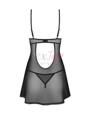 Сорочка Obsessive Euridia chemise & tanga XS/S &mdash;  фото товара 3