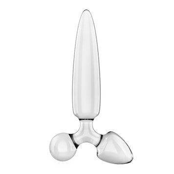 Трехсторонний стеклянный дилдо Satisfyer Triple Crystal 1 Transparent,  - 1
